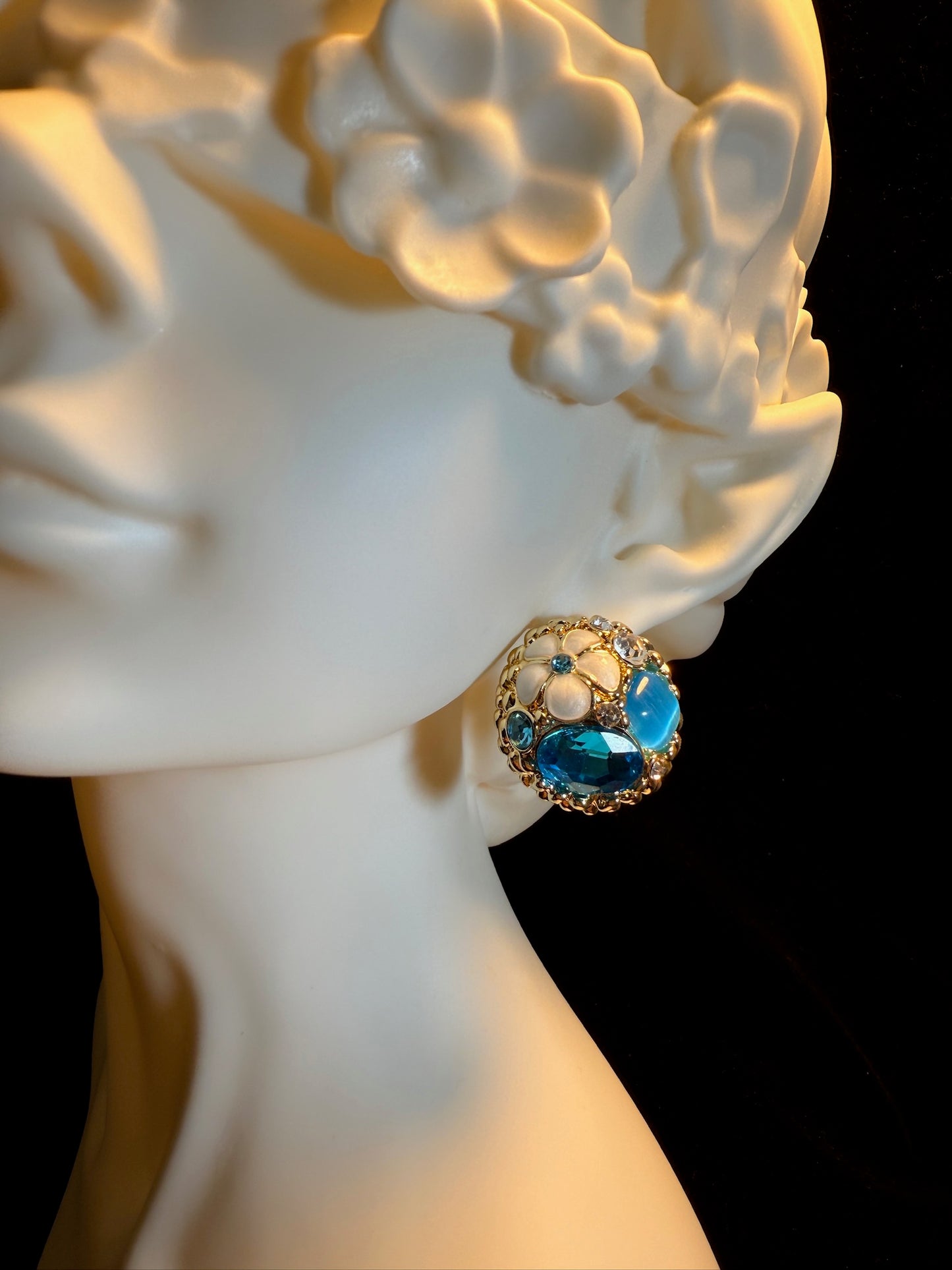 Vintage "Chic Orbs" Drop Earrings E0008