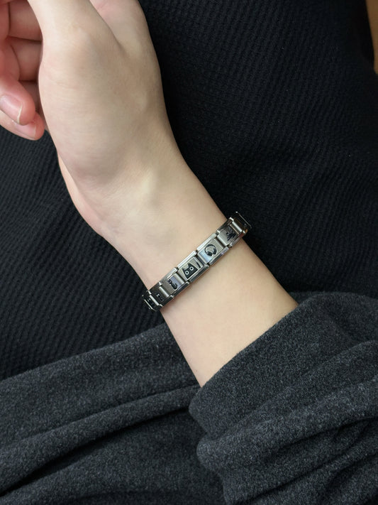 Handmade "Little Kitty" Modular Link Bracelet – 18-Link Cat Series (Tool Included) B0010