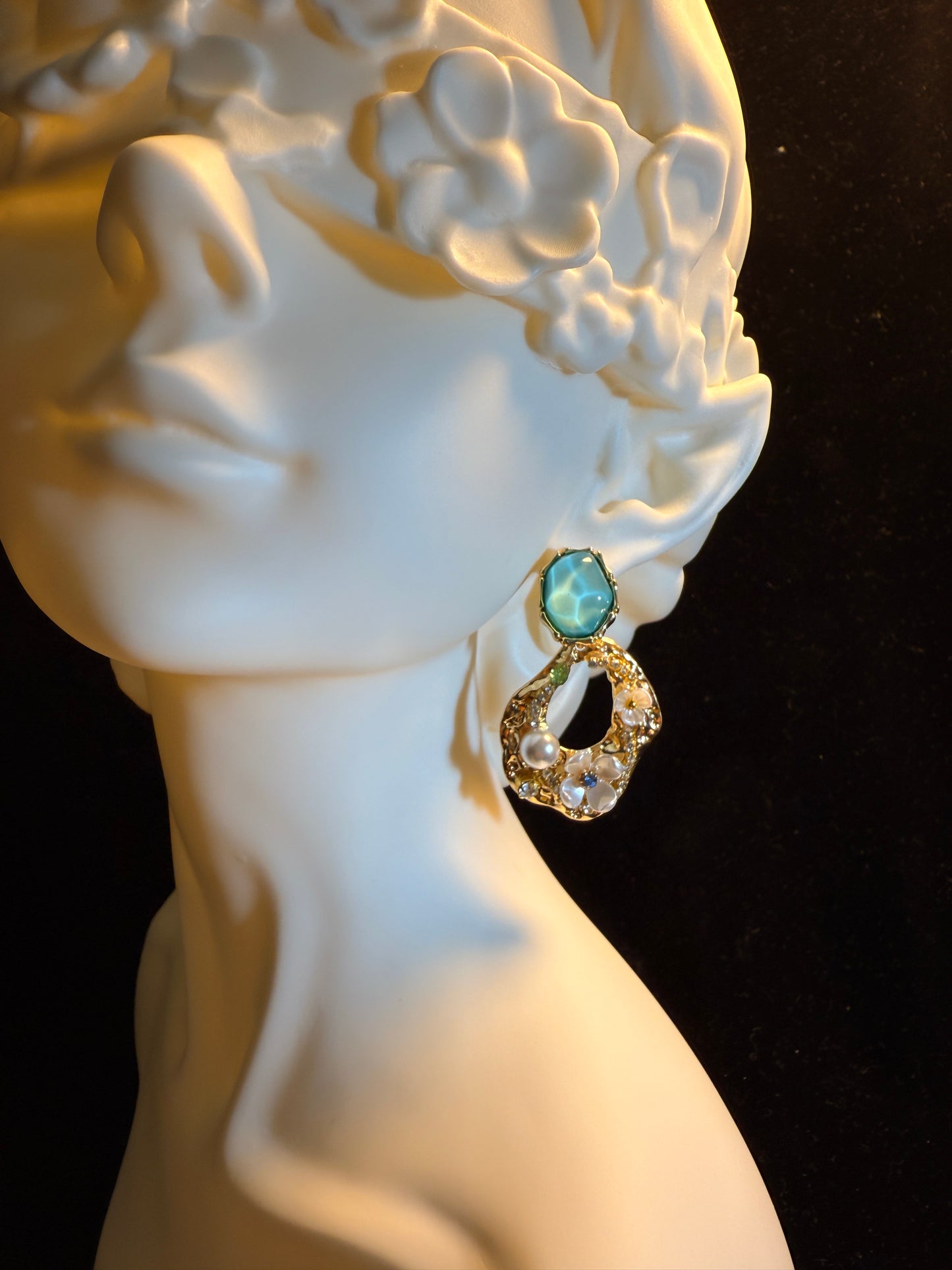 Vintage Pearl & Drops Earrings E0006