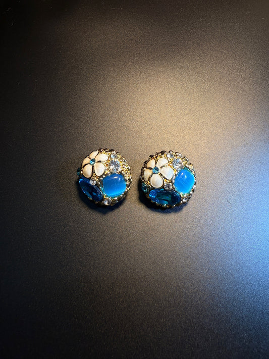 Vintage "Chic Orbs" Drop Earrings E0008