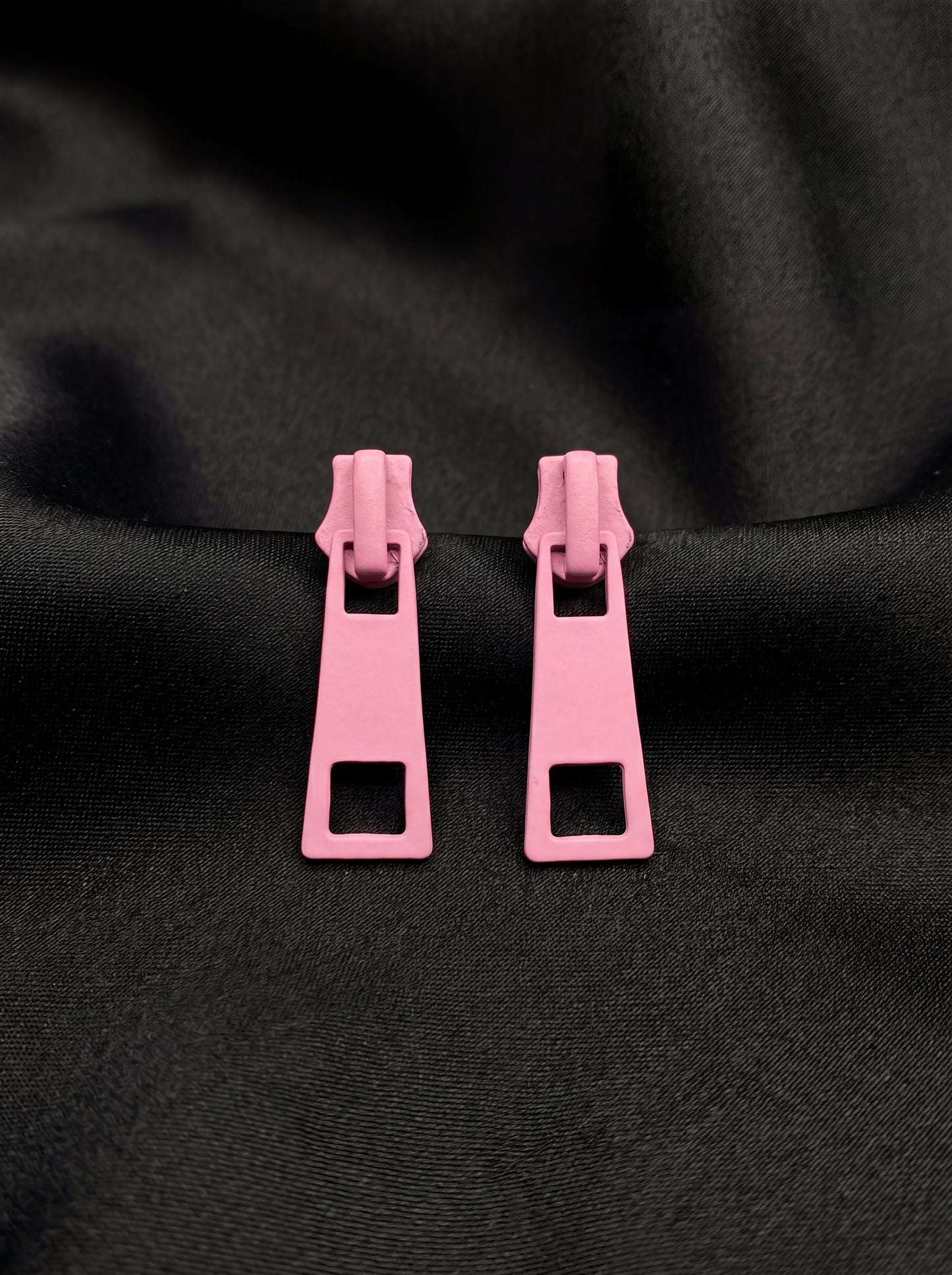 Latchcut "Misaligned Vestige" Pink Geometric Stud Earrings E0038